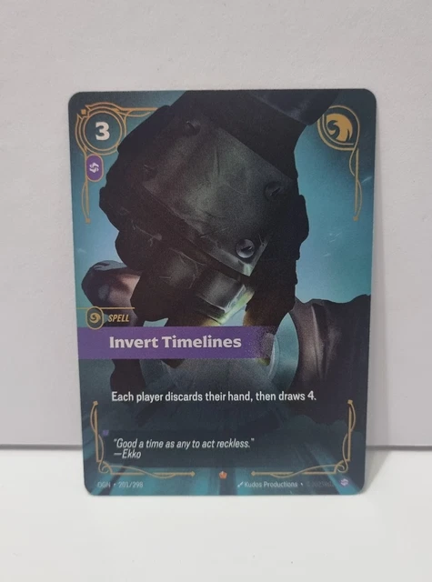 INVERT TIMELINES OGN 201/298 Spell Riftbound Origins $70.00 - PicClick AU