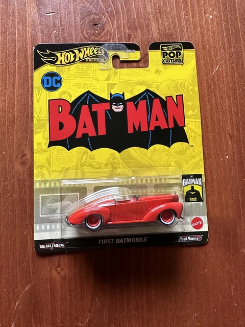 HOT WHEELS 2024 POP CULTURE First Batmobile Real Riders NEW $18.77 ...