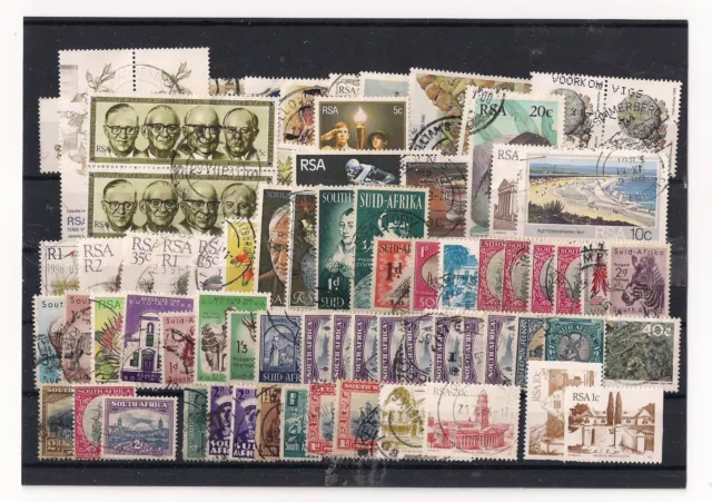 Briefmarken, Süd-Afrika, gestempelt, auf Steckkarte