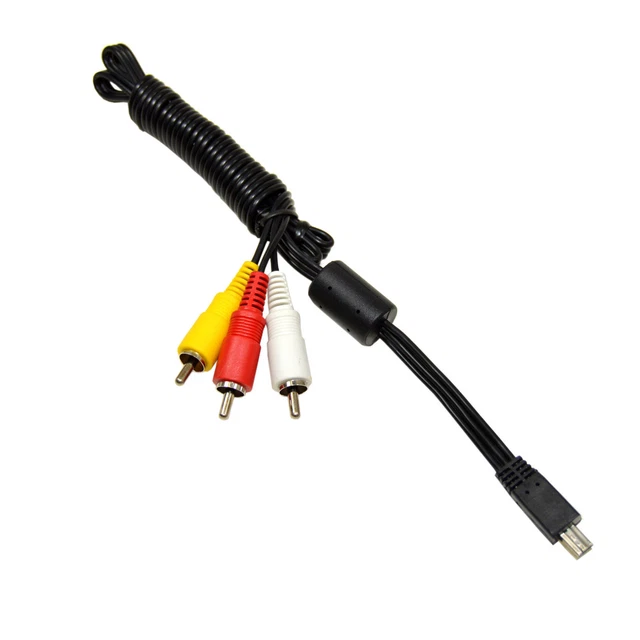 Mini USB Per 3 Rca Av Cavo Canon Powershot Serie Fotocamera Digitale AVC-DC400ST