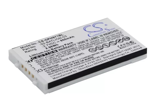 Battery 800mAh Type 02-BATLION-03 11267