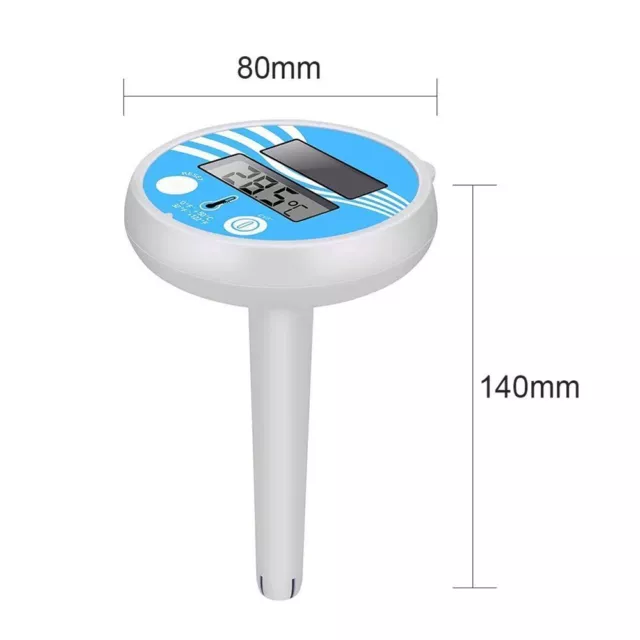 Floating Digital Thermometer Solar Powered Floating Pool Thermometer  Spa 2