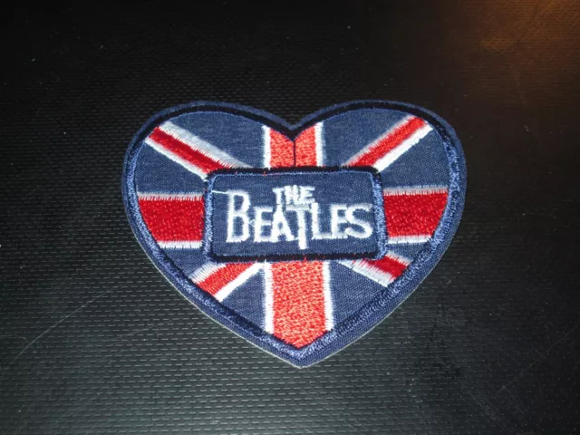 The Beatles "Heart" 2 1/2 Inch Iron On Patch Nice !