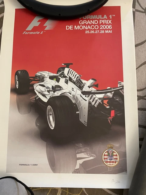 Affiche Grand Prix De Monaco 1980 – 87x60 Cm Par Grognet