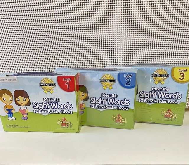 MEET THE SIGHT Words Levels 13 Easy Reader PreSchool Prep Set Of 3