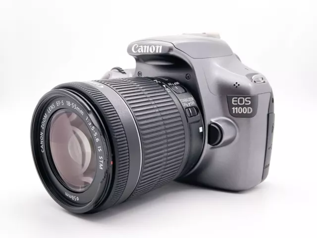 Fotocamera reflex argento Canon EOS 1100D DSLR EF-S 18-55 mm IS STM ricondizionata