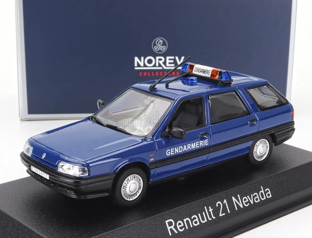 NOREV 1/43 Renault 21 Nevada Gendarmerie 1994 - Miniature Collection Neuve