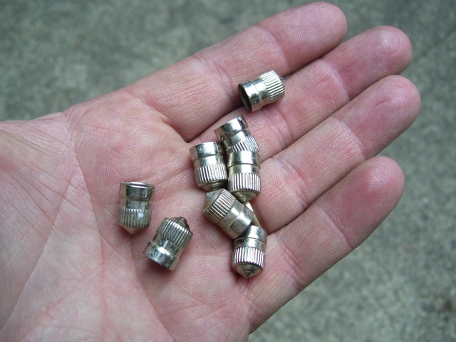 1950s Antique nos Metal tire valve caps Vintage Chevy Ford Hot rat Rod 55 59 62
