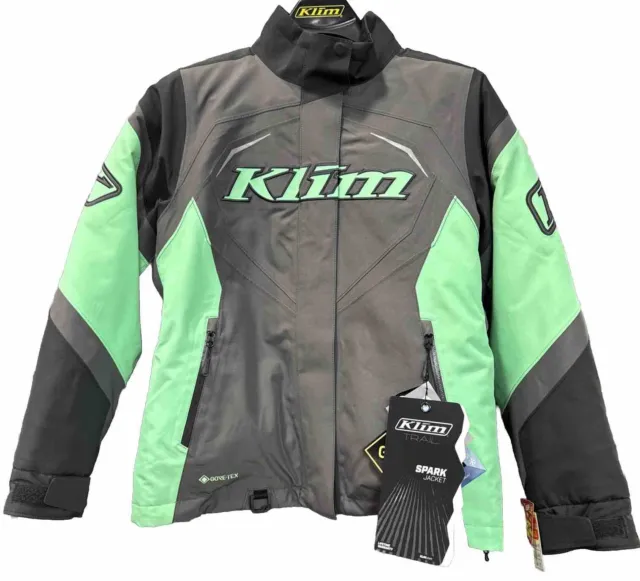 Klim Ladies Spark Snowmobile Jacket Asphalt/Wintermint Sizes XS & LG Available