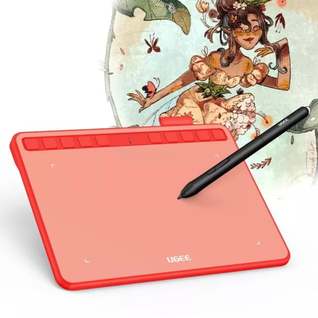 UGEE S640 Tablette Graphique, Tablette de Dessin Numérique avec Stylet sans Pile