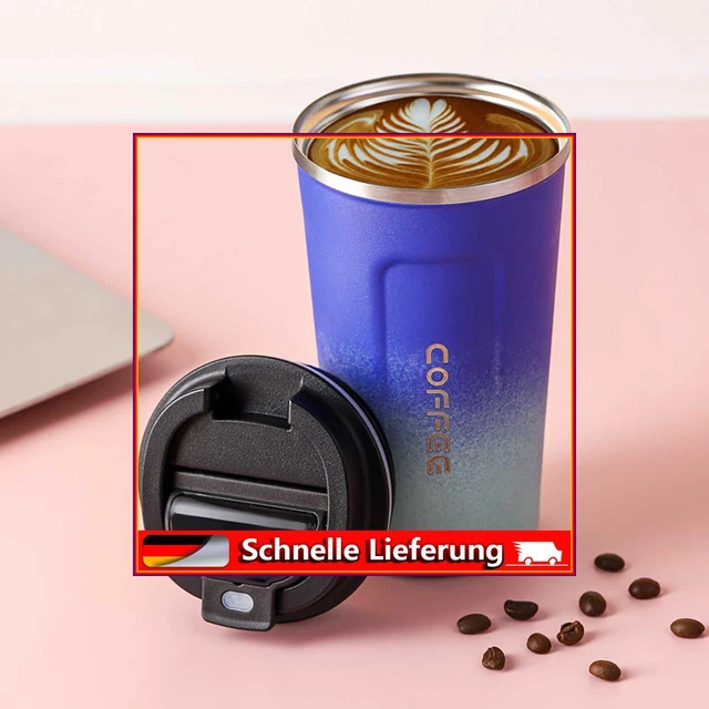 510 ml taza de café HD LCD Smart medición de temperatura taza de coche (Gradient Blue)