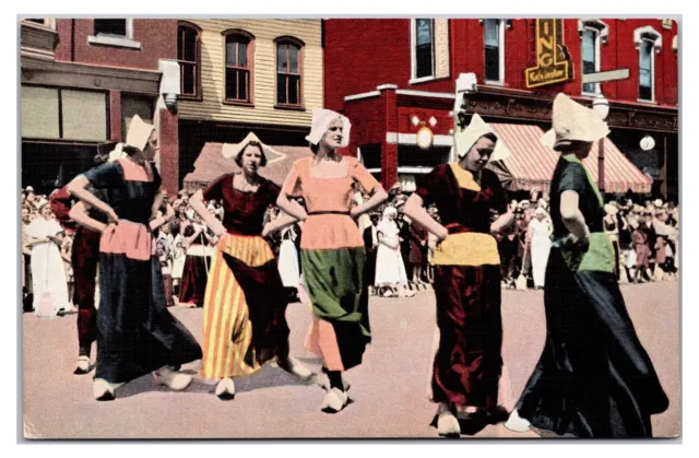 Vintage 1930s- Tulip Time In Holland, Michigan Postcard (UnPosted)