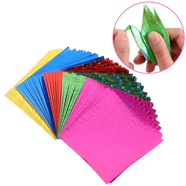 Papel artesanal para niños grúa de origami para niños papel dorado origami delicado