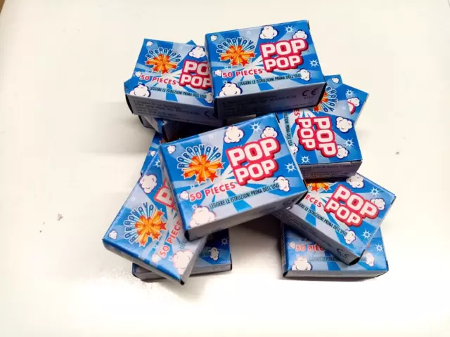 Pop Pop Petardino da Ballo – 50 Pacchi da 50 Pz. Confezione Risparmio 50%  DI SCONTO - Vendita Online Fuochi d'Artificio