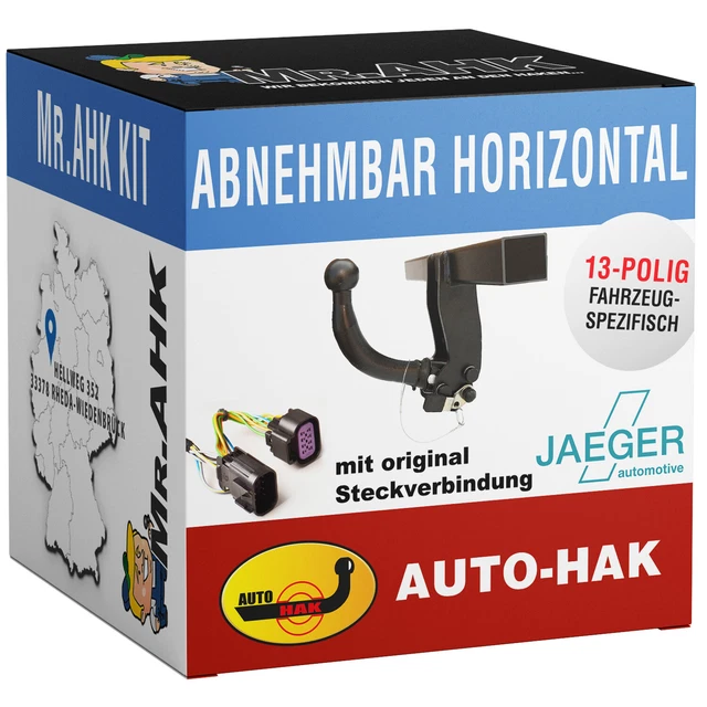 Gancio di traino AutoHak rimovibile per Mercedes Classe GL 12-15 13 poli specifico