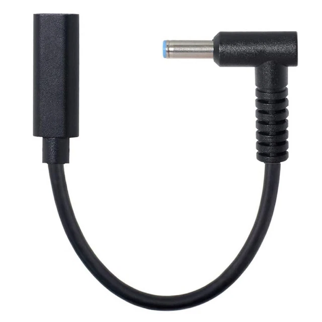 TYPE C FEMALE Input to DC 4.5mm x 3.0mm Power PD Charge Cable For HP ...