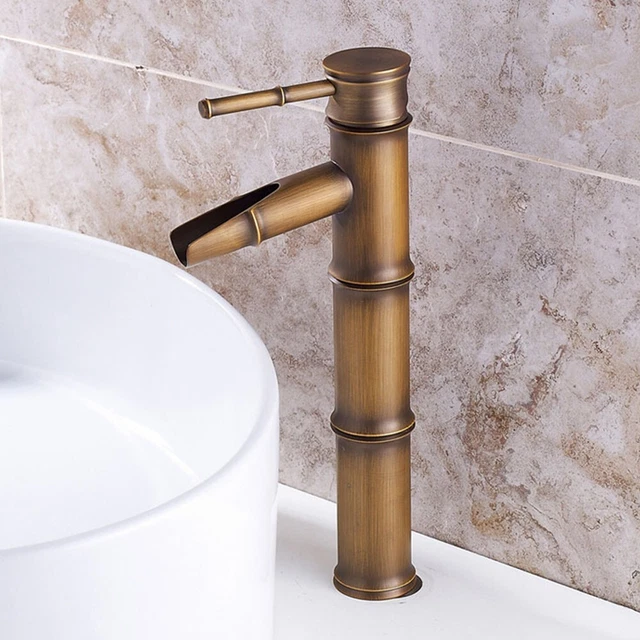 Premium Quality Antique Brass Bamboo Shape Basin Faucet for Home Kitchen/Bath