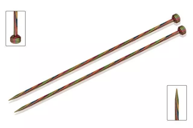 KnitPro Symfonie Wood Single Point Knitting Needles Pair (Dif Sizes) Knit Pro