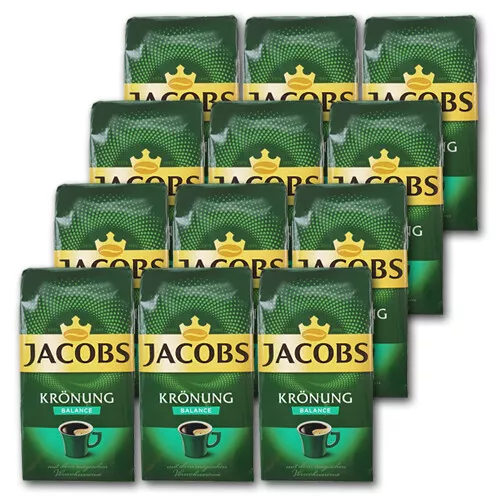 Jacobs Krönung Balance 12 x 500 Gramm gemahlen Preis ist inklusive Kaffeesteuer