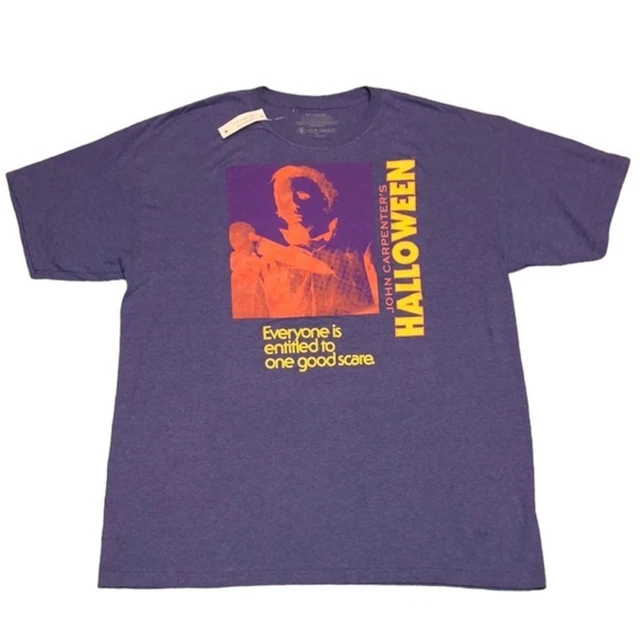 John Carpenters Halloween Good Scare T-Shirt Purple Size XL