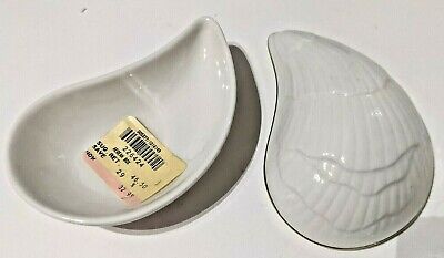 Lenox Aegean shell box dish with lid - NEW - made in Japan