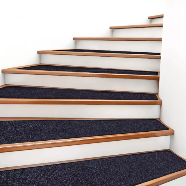 15 Packs Stair Treads Carpet Non-Slip Indoor Stair Runners Mats for Wooden Steps