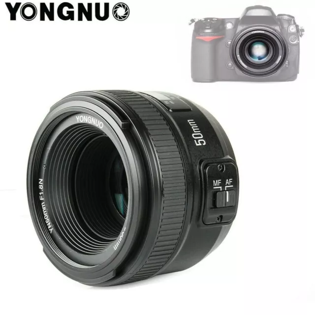 YONGNUO YN EF 50mm f/1.8 AF Lens YN50 Aperture Auto Focus for Nikon Cameras