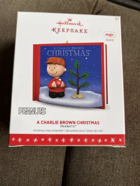 Hallmark Keepsake Ornament A Charlie Brown Christmas Sound 2016 NIB