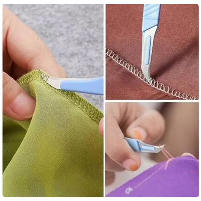 Simple Ergonomic Handle Seam Ripper Sewing Tools Set for Precise Stitches