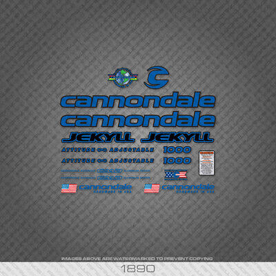 Cannondale 0716 Cannondale Jekyll 1000 Bicicleta Pegatina Green Calcomanía 
