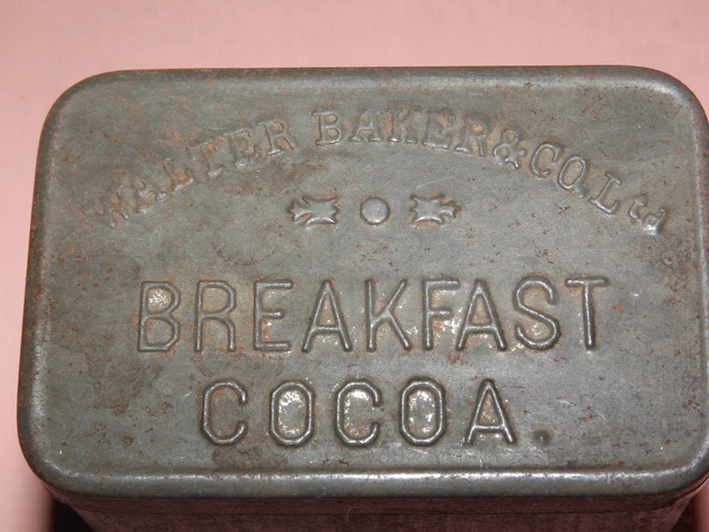 VINTAGE PALMERS BRAND BREAKFAST COCOA 1 POUND EMPTY TIN GOOD SHAPE 