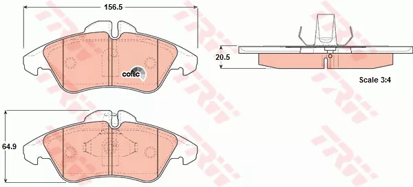 Juego De Pastillas De Freno De Disco Para Mercedes Benz Vw Sprinter 2 T Bus 901 902 Agl Trw 2