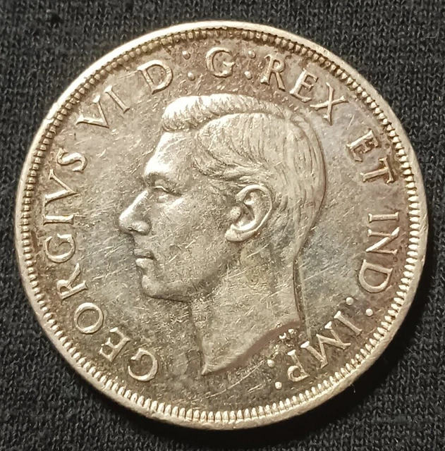 1946 Canada Silver Dollar == Beautiful Au Details == $1 Silver == 80% Silver