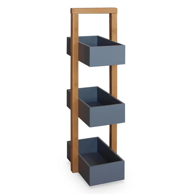 Hello Furniture Hilka 3-Tier Shelving Unit (Grey)