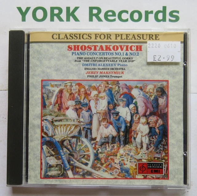 SHOSTAKOVICH - PIANO Concertos 1 & 2 ALEXEEV / MAKSMIUK English CO - Ex ...