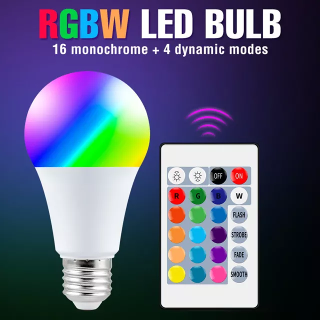 5/10/15W LED Chandelier Lamp Power Saving Rgb Light Bulb for Holiday Party Decor