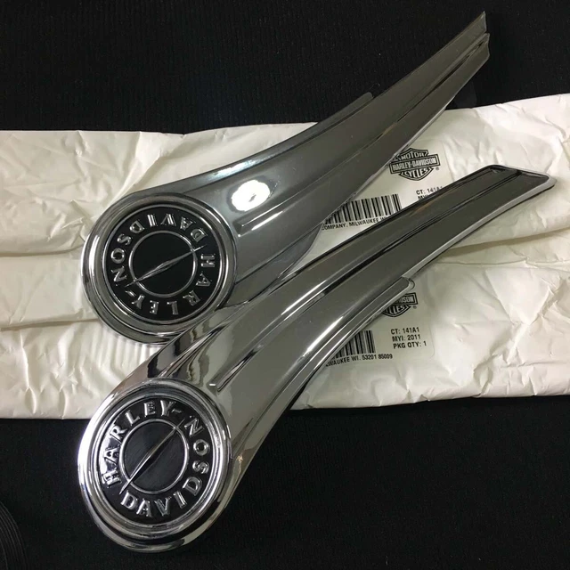 OEM HARLEY CVO Fuel Gas Tank Badge Emblems Name Plates Touring Softail