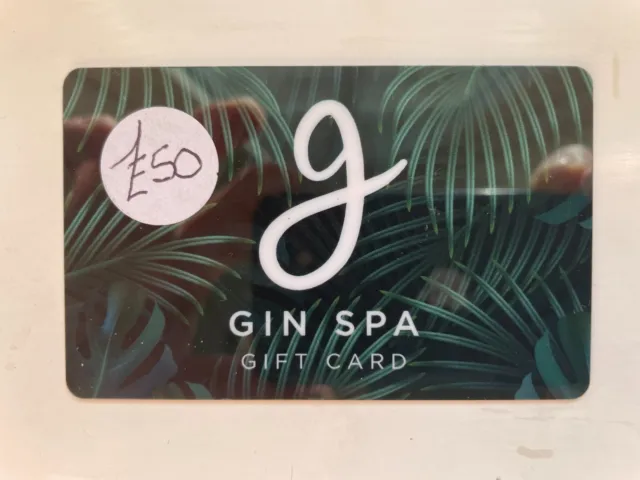 £50 Gin Spa Gift Card Voucher Gin inspired botanical day spa in Glasgow