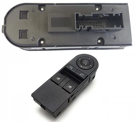 Interrupteur Lève-vitre Pour Opel Astra H (2005-2010) - Bouton Poussoir Noir, Neuf