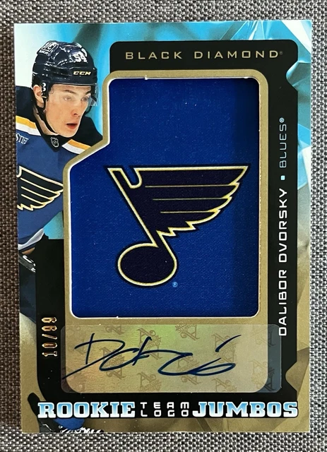 2025-26 BLACK DIAMOND Dalibor Dvorsky Rookie Team Logo Jumbos Autograph ...