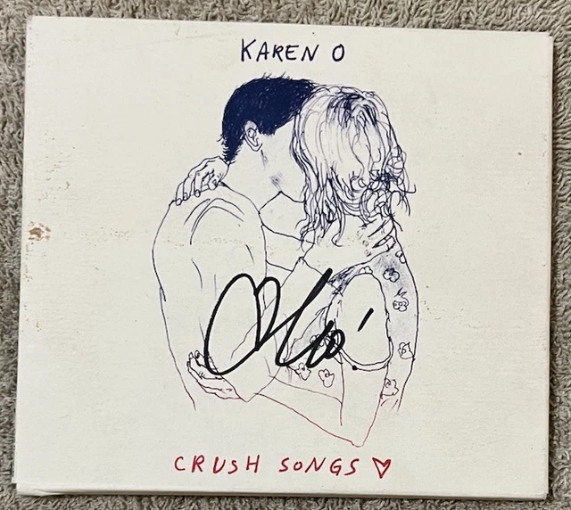 KAREN O FROM Yeah Yeah Yeahs- CRUSH SONGS signed cd, Disc is Mint