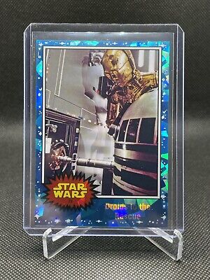 2022 Topps Chrome Sapphire Star Wars DROIDS TO THE RESCUE (R2-D2, C3PO) Base #78
