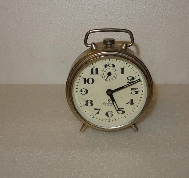 Réveil Voyage Junghans Rouge - 2 Bijoux - Mécanique - Allemagne 1950