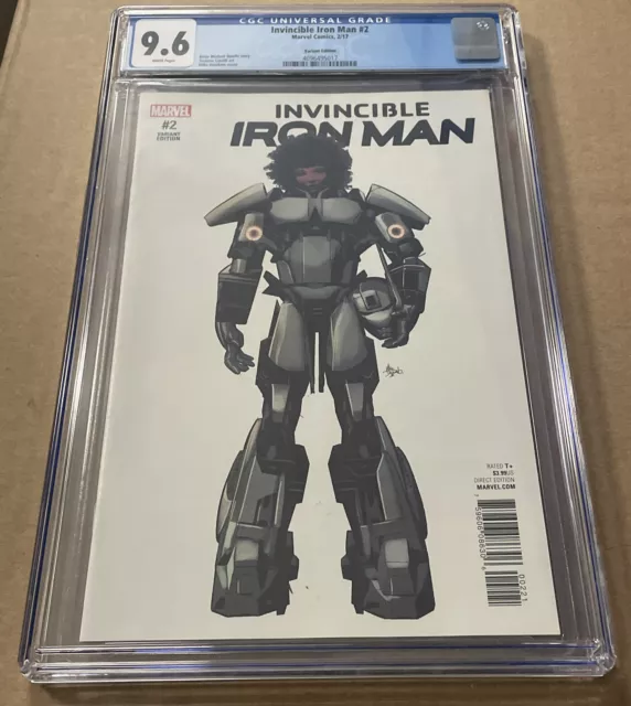 Invincible Iron Man 2 Cgc 9.6 Deodato Variant Marvel Comics (2016)