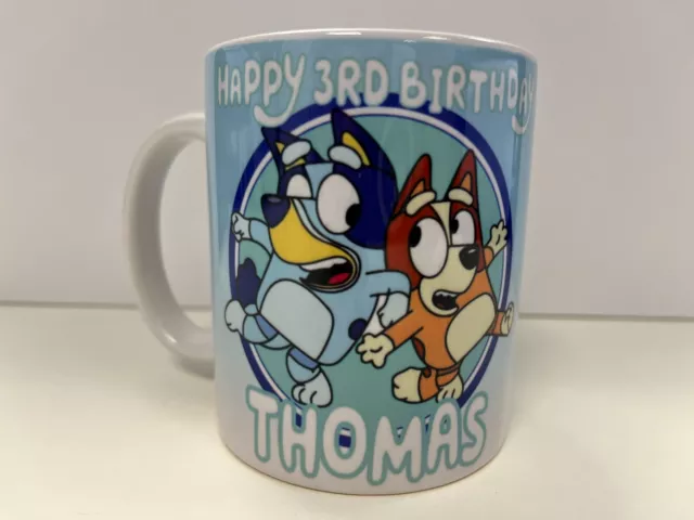 Bluey Bespoke birthday - any text Ceramic Mug