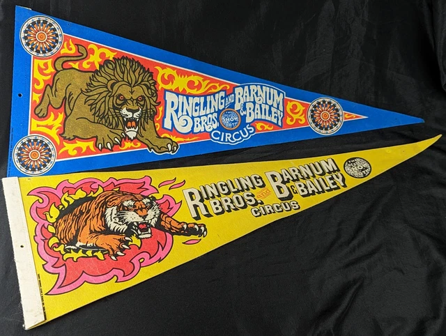 Vintage Ringling Bros And Barnum & Bailey Felt Banner