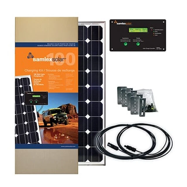 Samlex America SRV-100-30A Battery Charging Solar Panel Kit 100W For RV Vehicle