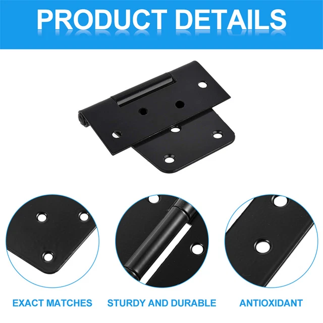 4 Pezzi Cerniere Porte In Acciaio Inox 304, Cerniere Da Carichi Pesanti - Foto 5