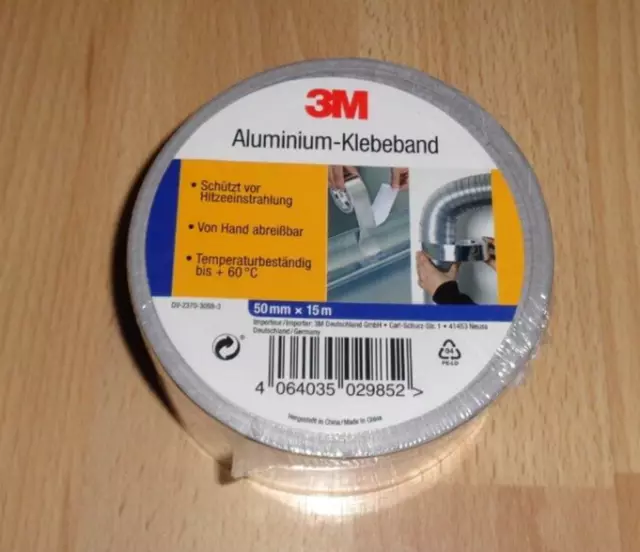 ALUMINIUM KLEBEBAND - Alufolie - Selbstklebend - 50 mm breit- Länge wählbar  EUR 7,19 - PicClick DE