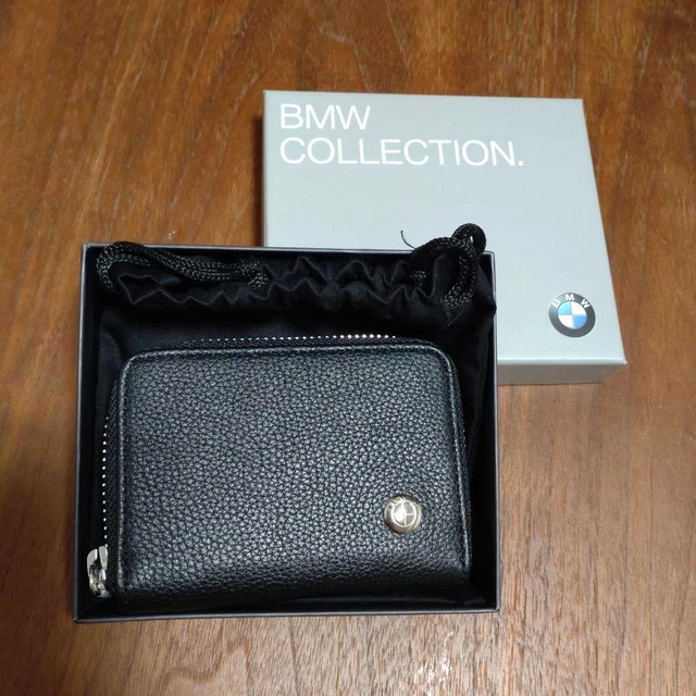 BMW COLLECTION Leather Coin Case 105mm×75mm Black NIB Japan 33
